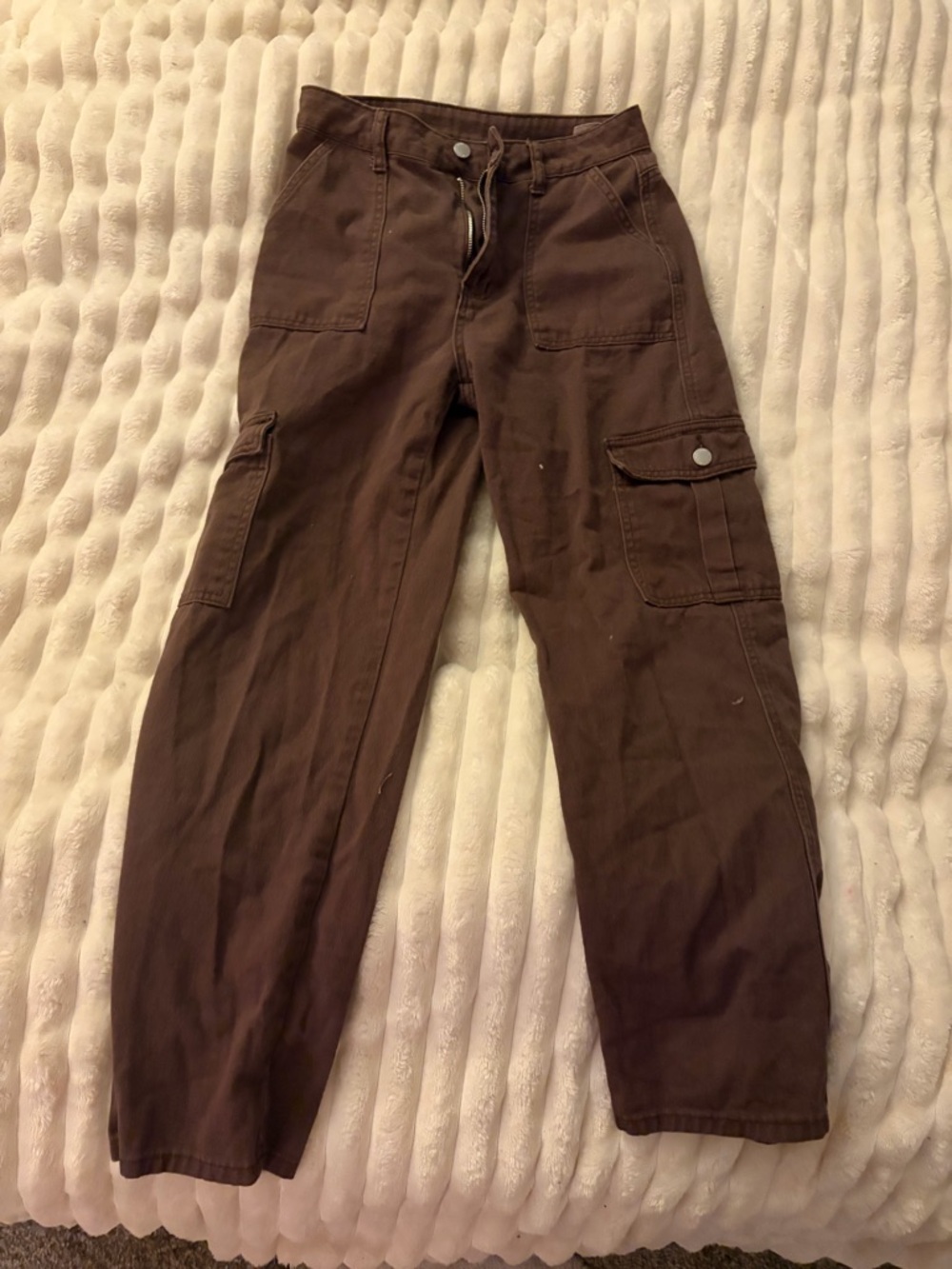 Men's Brown Cargo Pants - Classic Utility Style